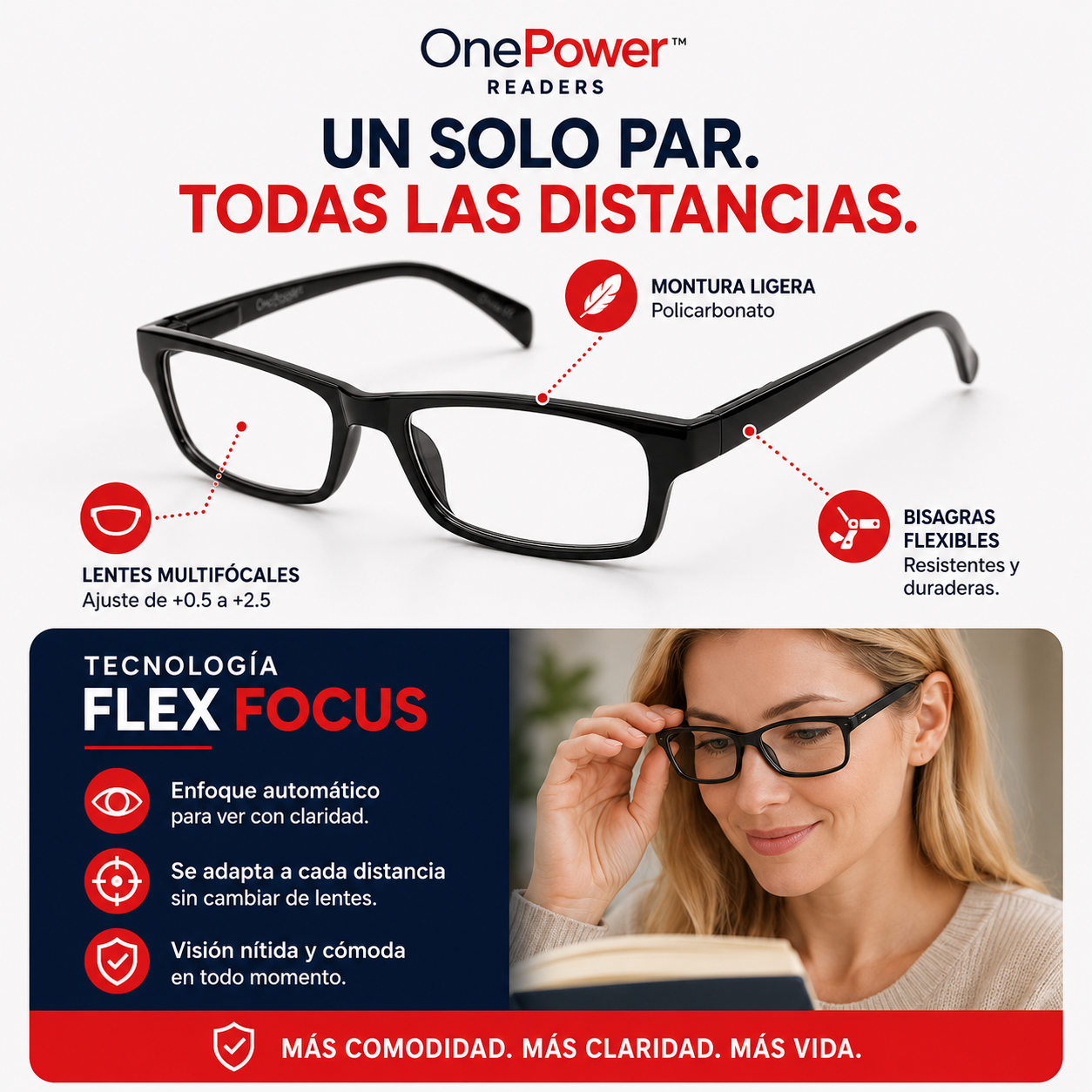 Lentes One Power™ - Visión cómoda en todo momento